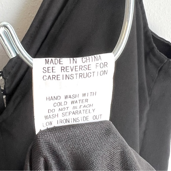 Impressions Size M Halter Style V Neck Little Black Dress - Picture 4 of 5